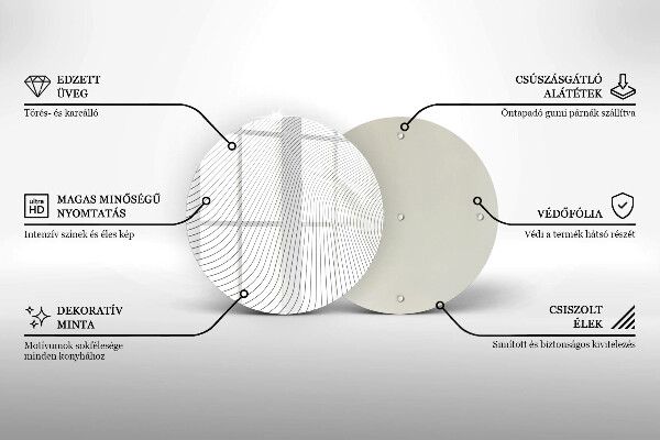 Tábua de corte Padrão de linha moderno