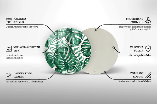 Tábua cozinha Folhas de Monstera