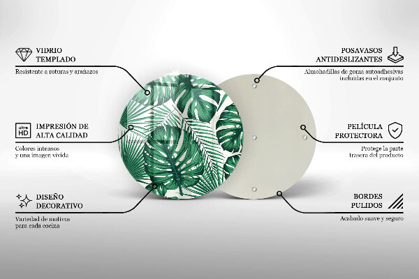 Tábua cozinha Folhas de Monstera