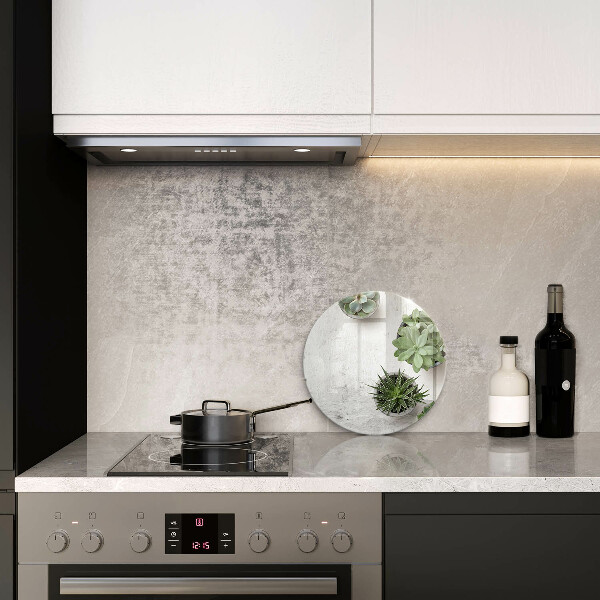 Tábua de cortar alimentos Suculentas em concreto