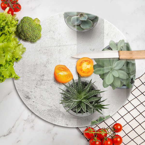 Tábua de cortar alimentos Suculentas em concreto