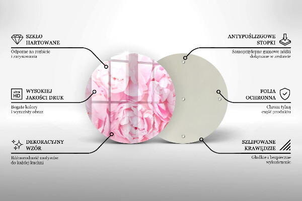 Tábua de corte Peônias delicadas