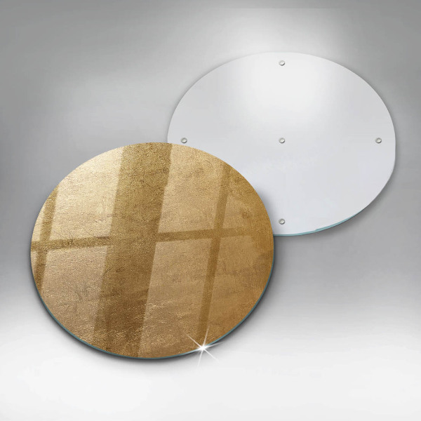 Tábua de corte de vidro Fundo de textura dourada