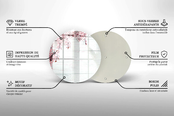 Tábua para corte Flores nas tábuas