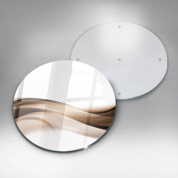 Tábua de cortar alimentos Linhas marrons abstratas