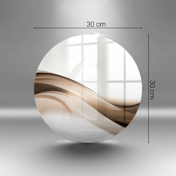 Tábua de cortar alimentos Linhas marrons abstratas