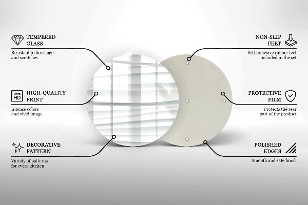 Tábua de vidro Estrutura moderna