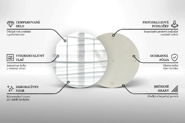 Tábua de vidro Estrutura moderna