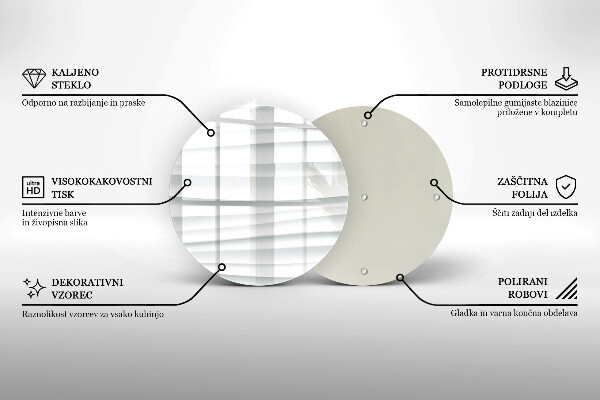 Tábua de vidro Estrutura moderna