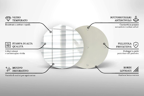 Tábua de vidro Estrutura moderna
