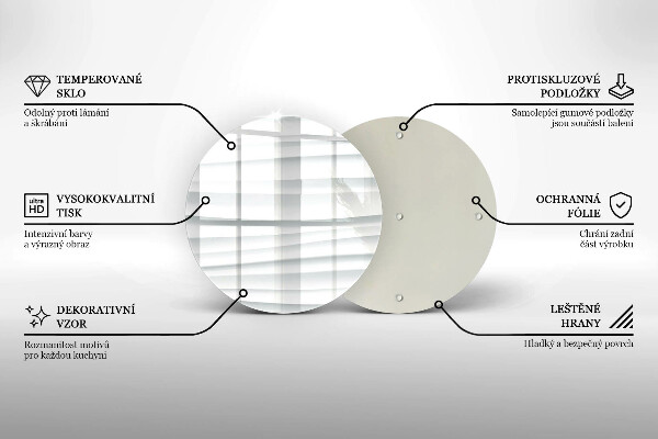Tábua de vidro Estrutura moderna
