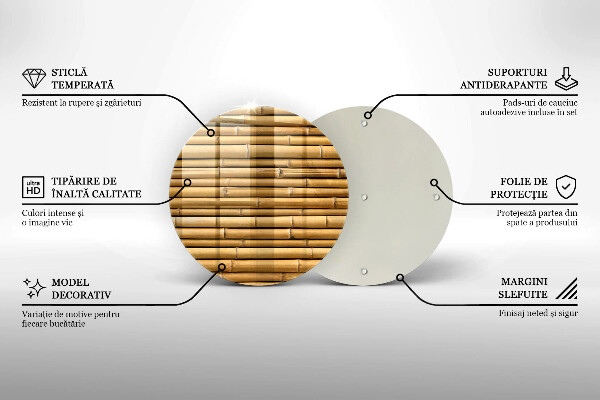 Tábua para corte Bambu boho natural