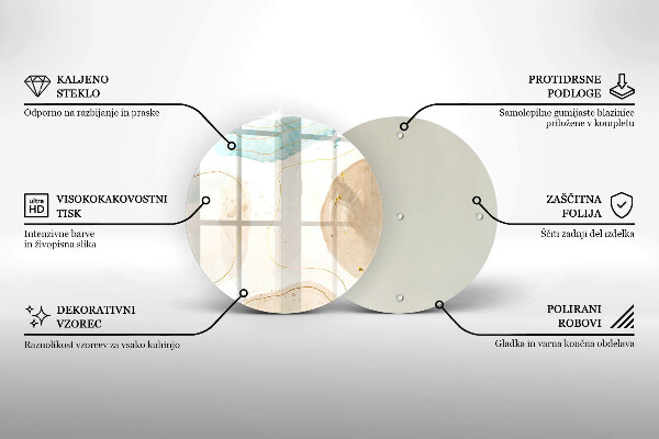 Tábua de cortar alimentos Bokeh boho e dourado