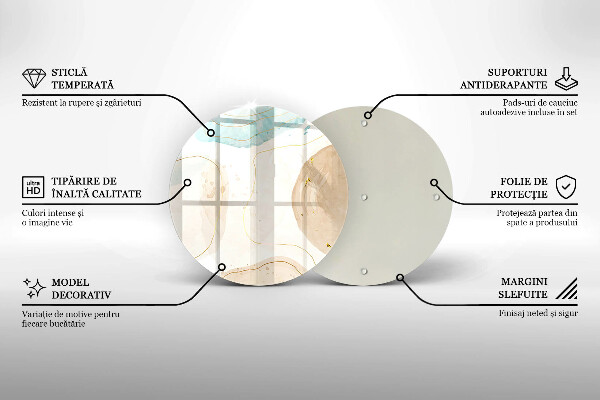 Tábua de cortar alimentos Bokeh boho e dourado