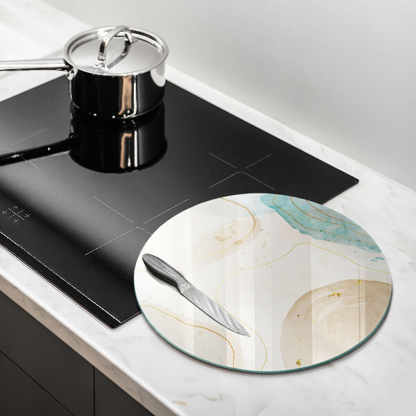 Tábua de cortar alimentos Bokeh boho e dourado