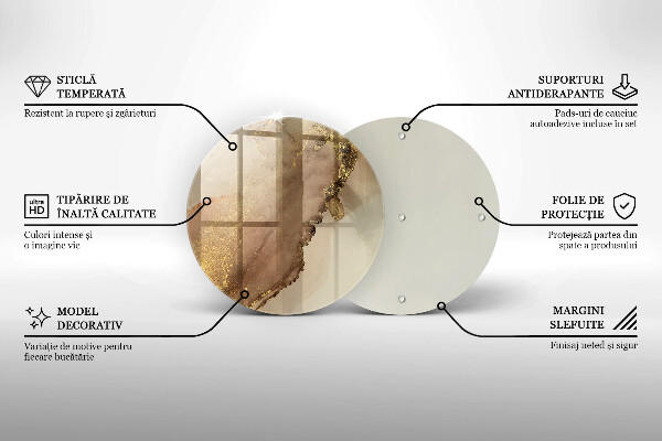Tábua para cozinha Ouro abstrato