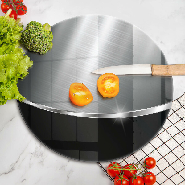 Tábua de vidro Abstração com metal