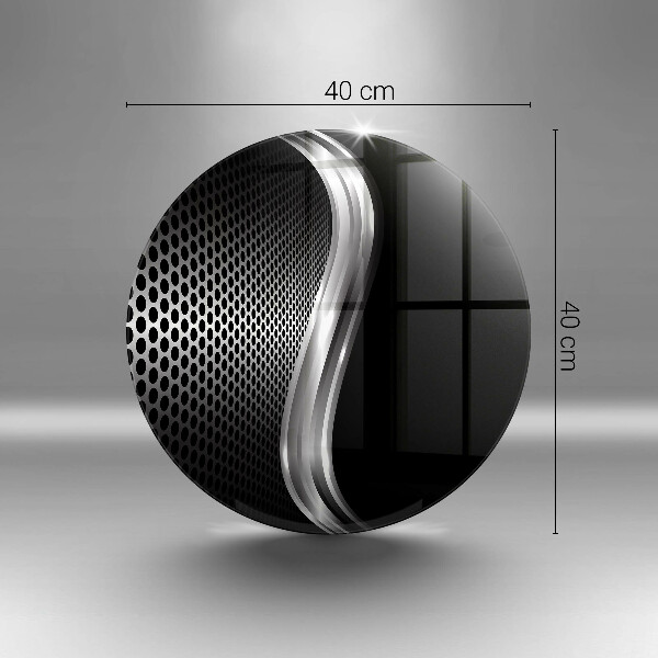 Tábua de vidro Estrutura metálica