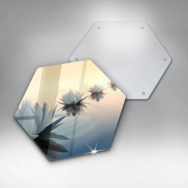 Tábua para cozinha Flores de nenúfar