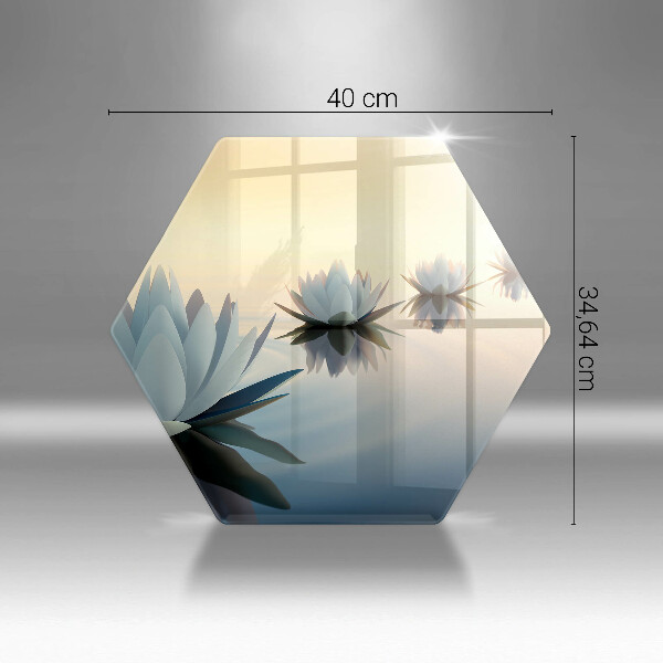 Tábua para cozinha Flores de nenúfar