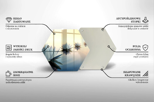 Tábua para cozinha Flores de nenúfar