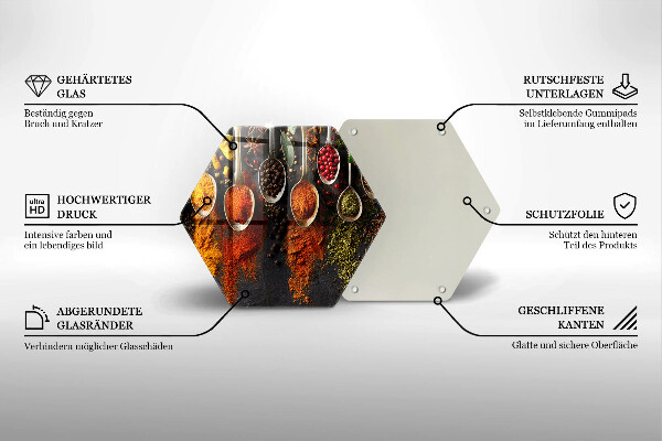 Tábua cozinha colheres de especiarias