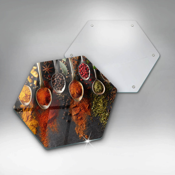 Tábua cozinha colheres de especiarias