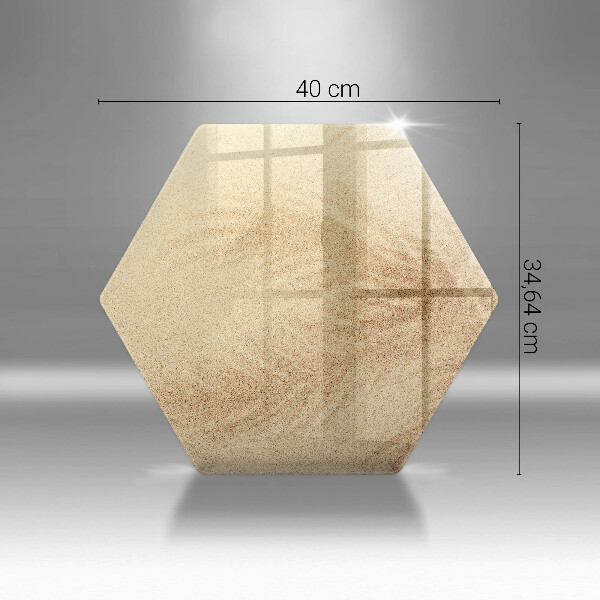 Tábua de corte de vidro Férias na areia da praia