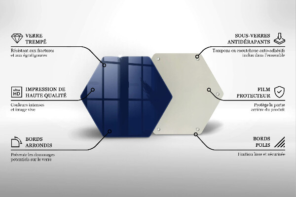 Tábua de cortar Cor azul