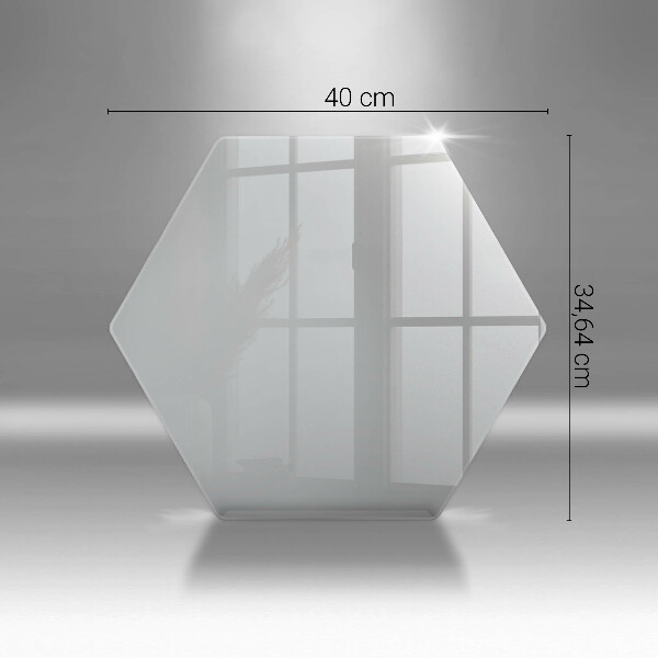 Tábua de vidro Cor cinza