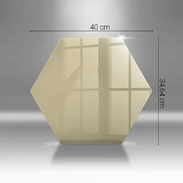 Tábua de corte de vidro Cor bege