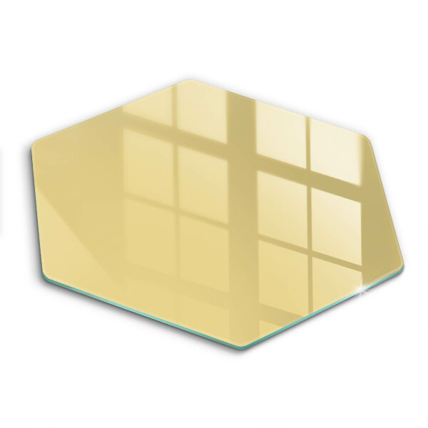 Tábua de cortar de vidro Cor amarela