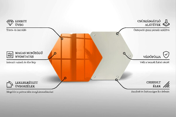 Tábua de cortar Cor laranja