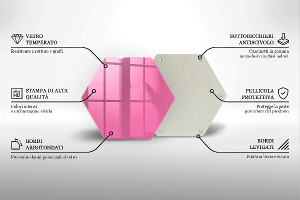 Tábua cozinha Cor rosa