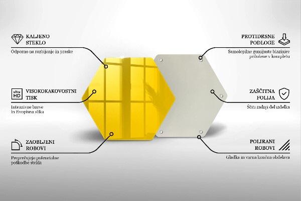 Tábua para cozinha Cor amarela