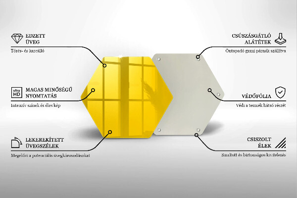 Tábua para cozinha Cor amarela