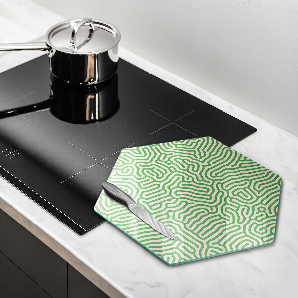 Tábua de vidro Linhas abstratas