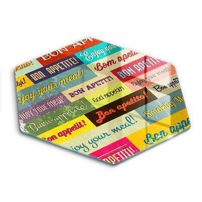 Tábua para corte Bon appetit legendas idiomas