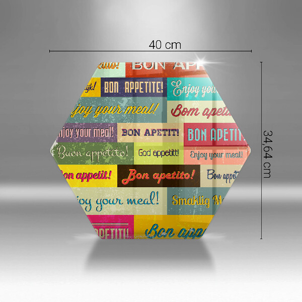 Tábua para corte Bon appetit legendas idiomas