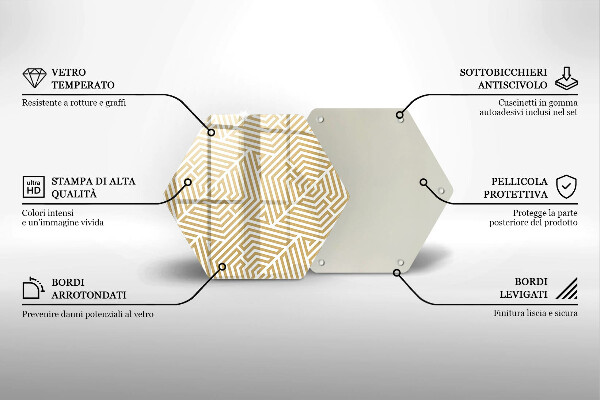 Tábua para corte Linhas geométricas
