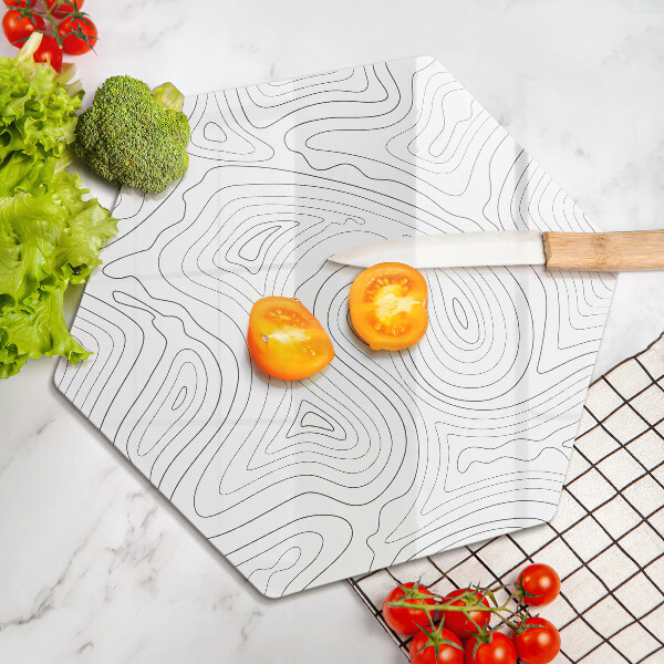 Tábua de cortar alimentos Formas abstratas