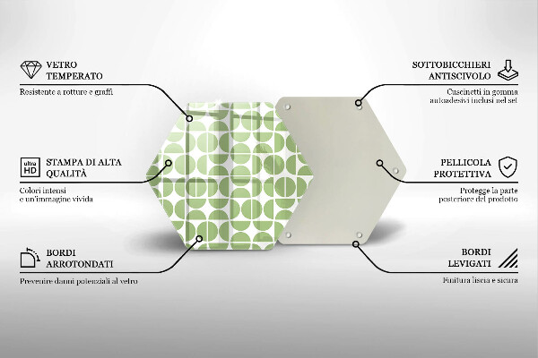 Tábua para corte Padrão de formas boho