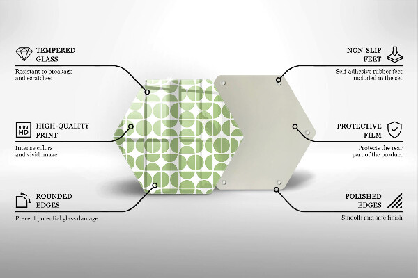 Tábua para corte Padrão de formas boho