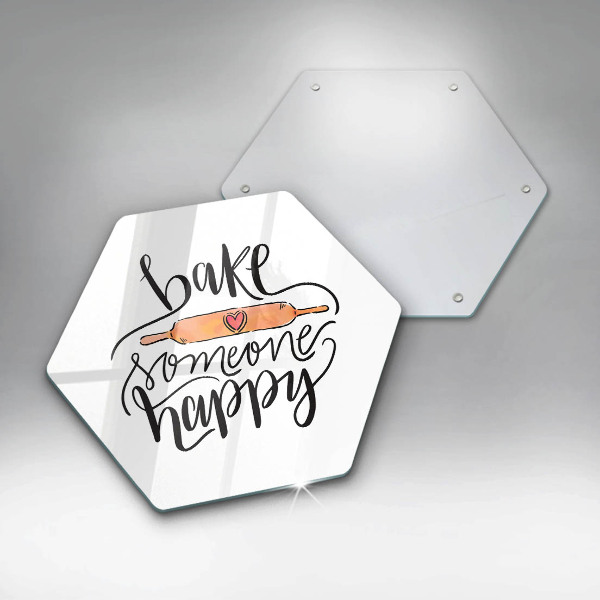 Tábua para cozinha Asse alguém feliz