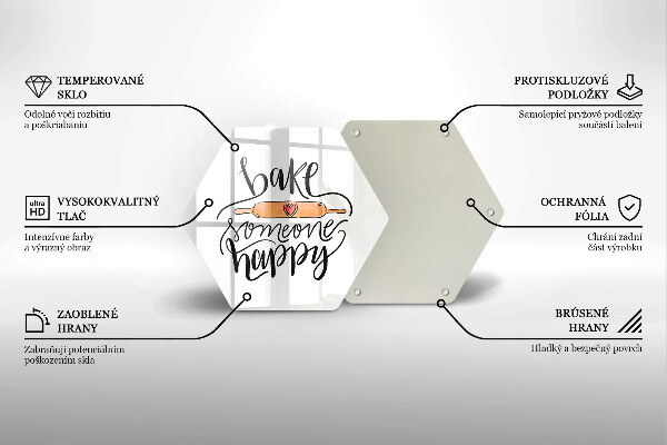 Tábua para cozinha Asse alguém feliz