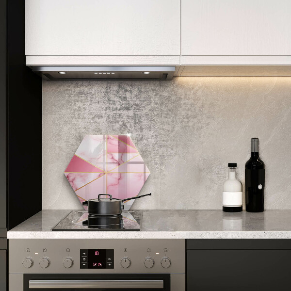 Tábua de vidro Mármore geométrico