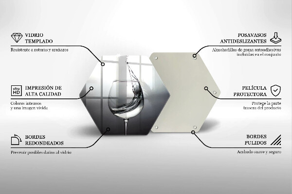 Tábua de cortar Um copo de água