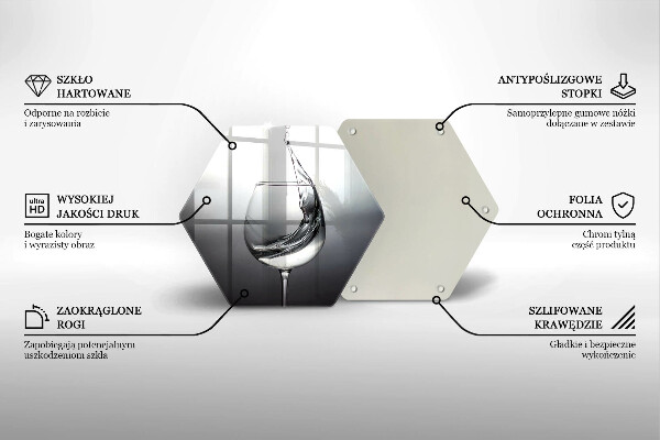 Tábua de cortar Um copo de água