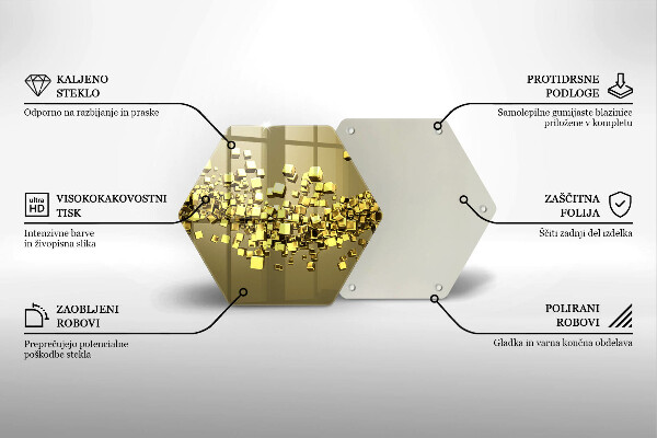 Tábua de cortar Geometria 3D abstrata