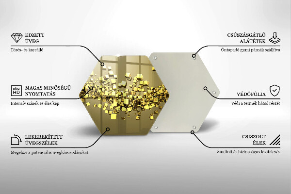 Tábua de cortar Geometria 3D abstrata
